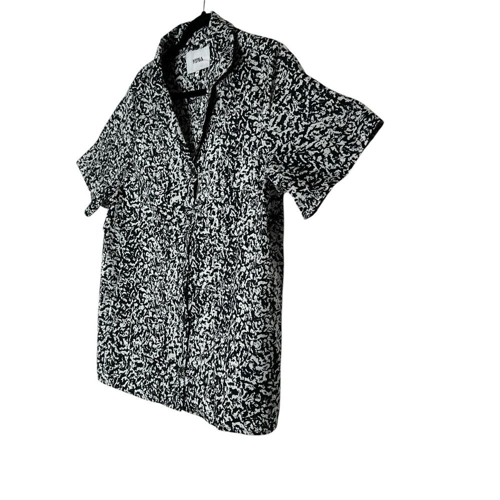 Pistola Button Up Shirt Women Medium Short Sleeve Cotton Relaxed Corpcore Office - Picture 5 of 7